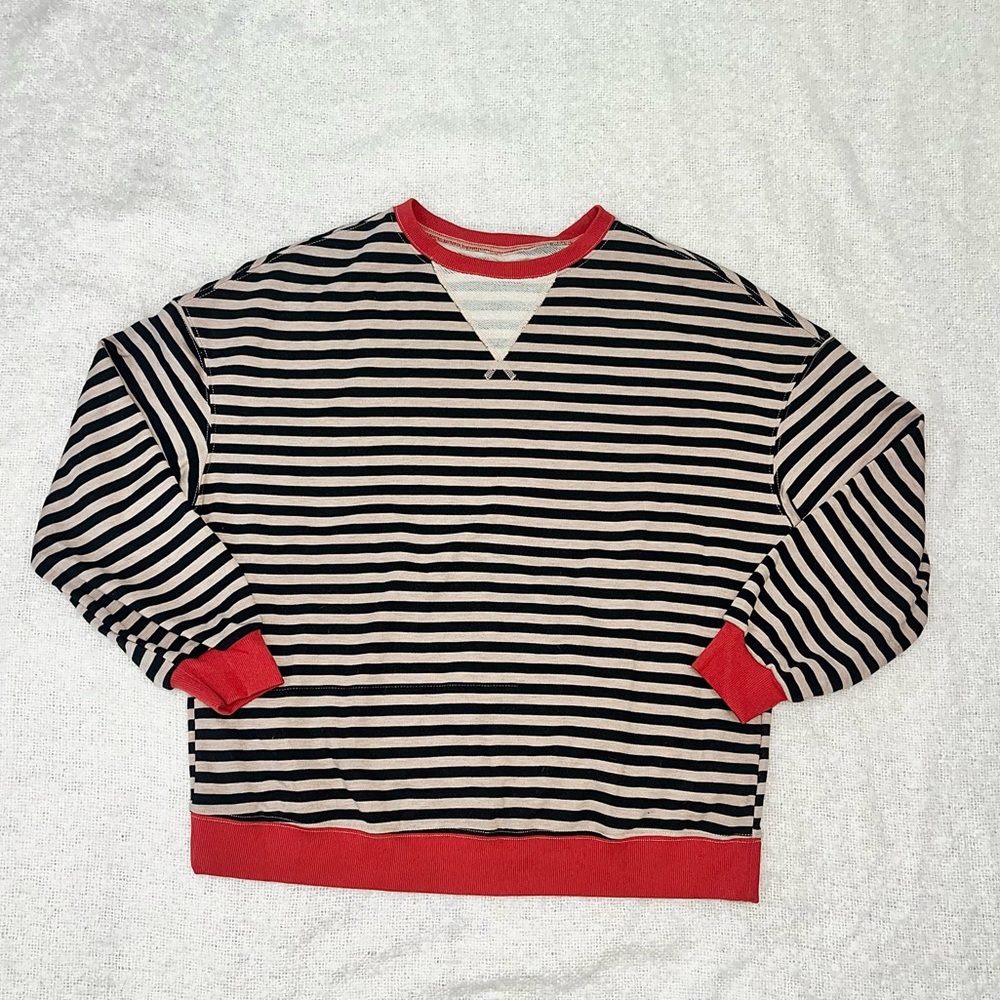 Popular trend oversized striped sweater
